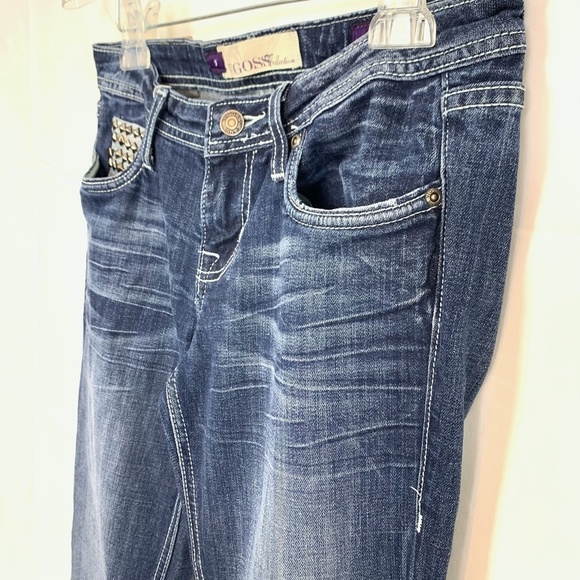 VIGOSS BOOT CUT Studded Distressed Stretch Jeans 5 - Picture 10 of 16
